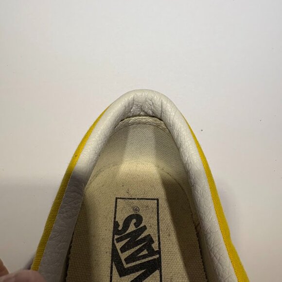 Vans OTW Rally Classic Slip On Sneakers Blue Gray Yellow Red Checkerboard - 9.5 - Picture 9 of 10